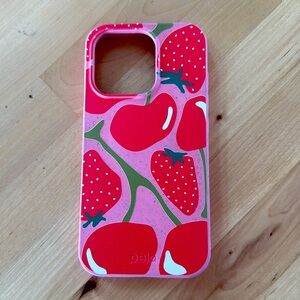 Pela Bubblegum Pink Cherry Berry iPhone 16 Pro Case